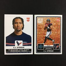 C.J. Stroud Rookie Lot 2 Sticker and Card Panini NFL 2023 2024 (24) 183 559 Euro picture