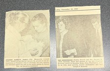 Vintage 1963 Venezuelan Newspaper Clippings JFK Jacqueline Kennedy Article EX picture