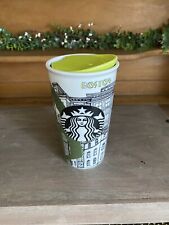 2015 Starbucks Boston MA Old City DOT Ceramic Traveler Tumbler Coffee Mug 12oz picture