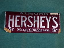 1930s-40s Genuine Hershey 5c Milk Chocolate Dummy Bar Salesman's Sample Item 40 picture