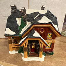 Department 56 Snow Village Moonlight Bay Bunk & Breakfast Lighted 2pc picture