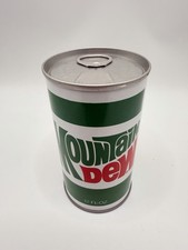 Vtg 1970’s Mountain Dew 12oz Steel Can Unopened Empty Never Filled St Paul Minn picture