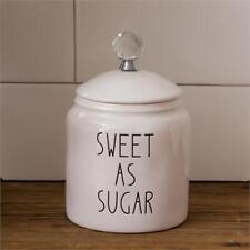 Sweet As Sugar White with Black Text Canister picture