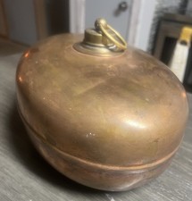 ANTIQUE FOOT BED WARMER EARLY 1900'S STAMPED REIN KUPFER-FROM GERMANY picture