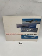 1964 United Air Lines Jet Age Leadership Brochure Boeing 727 Fleet picture