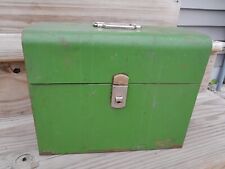 Vintage 1950s Climax Porta File Green Metal File Box Hamilton Metal Products picture
