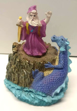 Russ - The Fantasy Of Glenwillow - Wizard Purple Robe Figurines #14136 picture
