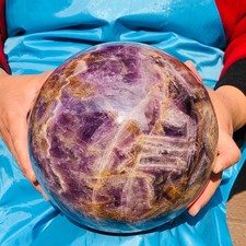 8500G  Natural Dream amethyst Ball Quartz Crystal Sphere crystal Decor gift picture