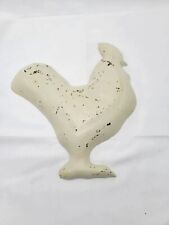 Cast Iron Rooster Chicken Decor Piece Wall Hanging Catch All Tray Vintage picture
