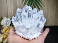 500-600g New Find Large Clear Quartz Crystal Healing Cluster Mineral Rock Gifts picture
