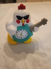 VTG Rhythm Rock ’n Roll Singing Chicken Guitar Quartz Alarm Clock Japan ** READ picture