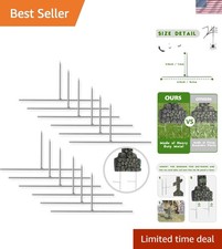 Multi-Purpose 24-Pack Metal Tombstone Stakes for Creepy Decor & Garden picture