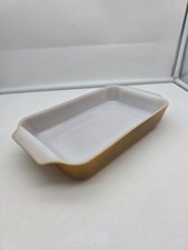 Vtg Anchor Hocking Fire King 1 1/2 Qt 9x5in Casserole Dish Orange Red Flame picture