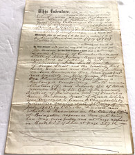 Indenture 1870 Samuel Laura E Kilburn Signed Cattaraugus NY Landis NJ Whittman picture