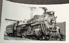 **VINTAGE PERE MARQUETTE RAILROAD STEAM LOCOMOTIVE NO. 1238 BL/WH PHOTO** picture