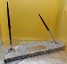 Humana dedication Louisville KY 1985 Fior di Pesco Carnico marble pen desk set picture