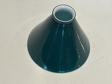 Antique EMERALITE Green White Cased Glass Lamp Shade 7” Signed Original Rare picture