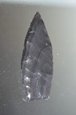 Authentic Hensel Point 3.81 Inch Obsidian Primitive Repro picture