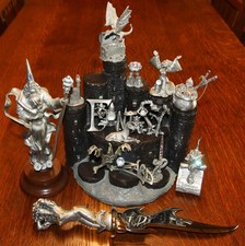 Vintage Spoontiques Boris Vallejo Ray Lamb Pewter Image Fantasy  Figurine Lot picture