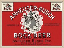 Anheuser-Busch Bock Beer Label 9