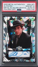 2025 Leaf Metal PSA 10/10 Al Pacino Auto Autograph Crystal Silver #d 5/10 None⬆️ picture
