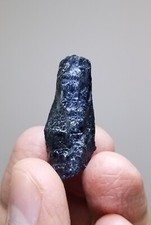 Natural rare unusually etched Black Tourmaline crystal 10 Grams picture