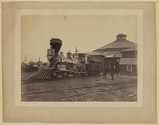 Alexandria Virginia J.H. Devereux Civil War Locomotive Roundhouse c1860 picture