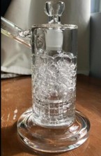 Percolator matrix tire Glass Water Pipe Helix rig Hookah 18mm Quality bottom picture