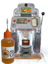 Slick Liquid Lube Bearings ULTIMATE 100% Synthetic Slot Machine Oil Bank READ picture