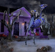 8.5 FT Grave & Bones Giant-Sized Animated LED Knight Frostbane SAMEDAYSHIP picture