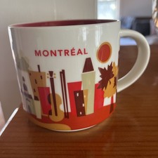 Starbucks You Are Here Series Mug Montreal Canada Collectable 14oz Discontinued picture