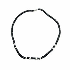 Hawaiian Jewelry Puka Shell and Black Coconut Bead Necklace 18