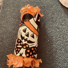 Rare vintage Halloween Crepe Paper Party Favor handmade with prizes no candy 1 picture