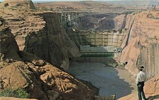 Postcard AZ: Glen Canyon Dam Near Completion, Page, Arizona picture