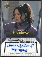 2024 UD Marvel Hawkeye Signature Sensations Hailee Steinfeld as Kate Bishop Auto picture