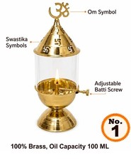 brass diya oil lamp picture
