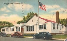 Vintage Postcard 1950 Veterans Club Burlington VA Virginia Pub. Riverside Paper picture