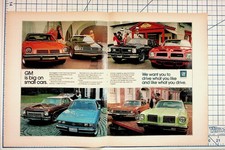 GM Small Cars Vintage Ad 1970s Chevrolet Pontiac Buick Oldsmobile Opel picture