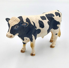 RETIRED Schleich HOLSTEIN BULL Figure Cow Dairy 2007 Farm Figurine 13632 picture