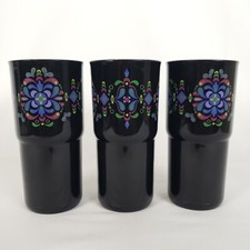 Tupperware Mega Tumblers Set of 3 Tabletop Kaliopi Fiesta 18 oz New Open Stock picture