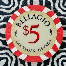 Bellagio $5 Las Vegas, Nevada  Casino Chip C925 picture