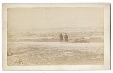 Pine Ridge Agency South Dakota Birds-Eye View Wounded Knee Albumen Photo picture