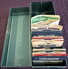 Vintage Sawyers View-Master Reel Case Library Organizer Base w 30 Reels picture