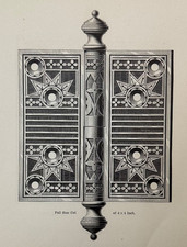 Antique 1894 Hardware Catalog Page - Loose Joint Bronze Metal Butts - Hinges picture