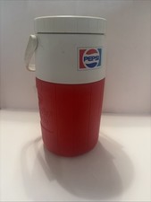 Vintage 80s Beverage Cooler, Pizza Hut, Pepsi, Relief Pitcher 1/2 Gallon picture
