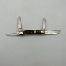 Owl Head Munich Ironworks 4 Blade Wood Handle Pocket Folding Knife picture