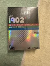 VHS 1982 Holographic Edition Playing Cards New Sealed Kings Wild Project Deck picture