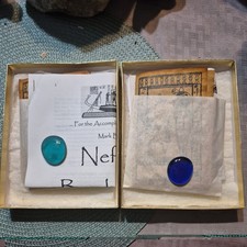 Mark Burger Nefari's Book of the Dead Magic Routine Paper/Props Blue/Green Stone picture