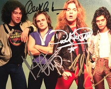 VAN HALEN Signed FULL BAND 8x10 inch Original Authentic Autographs w/COA picture