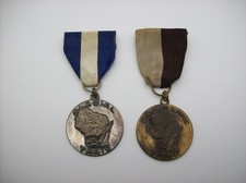 Vintage BSA Historic Trail Medals: GLACIAL TRAIL, + DEVIL'S LAKE TRAIL Wisconsin picture